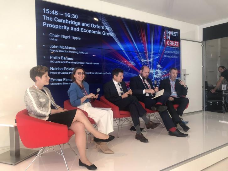 Oxford-Cambridge Arc opportunities receives global exposure at MIPIM 