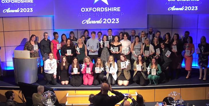 Top apprenticeship talent celebrate big success at major county awards, led by OxLEP