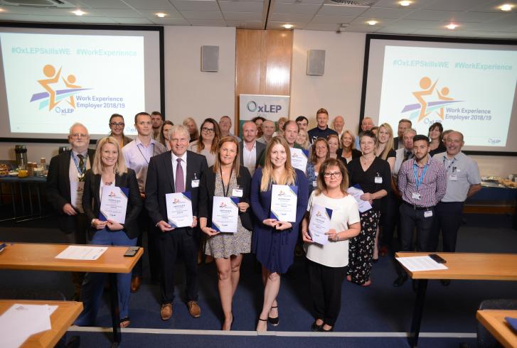 Oxfordshire businesses recognised for commitment to inspiring young people through top-class work experience placements 
