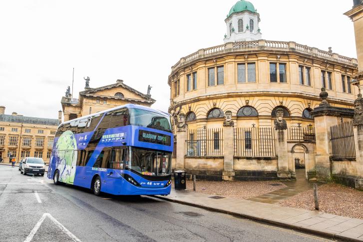 Oxfordshire celebrated as champion for local energy innovations on COP26 bus tour 