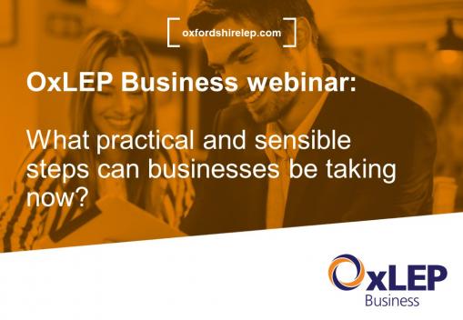 OxLEP Business webinar: What practical and sensible steps can businesses be taking now?