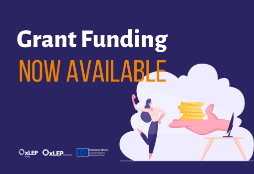 Graphic reading 'Grant Funding Now Available'
